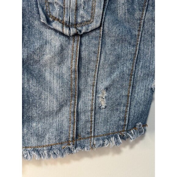 New Look Girls Demin Vest Jacket Medium - Picture 5 of 9